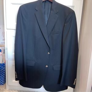 HART SCHAFFNER MARX GOLD Black  Sport Coat Blazer Jacket 42L
